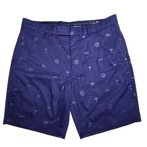 RLX Ralph Lauren Ryder Cup Cypress 9in Mens Golf Shorts 35” Waist- Blue